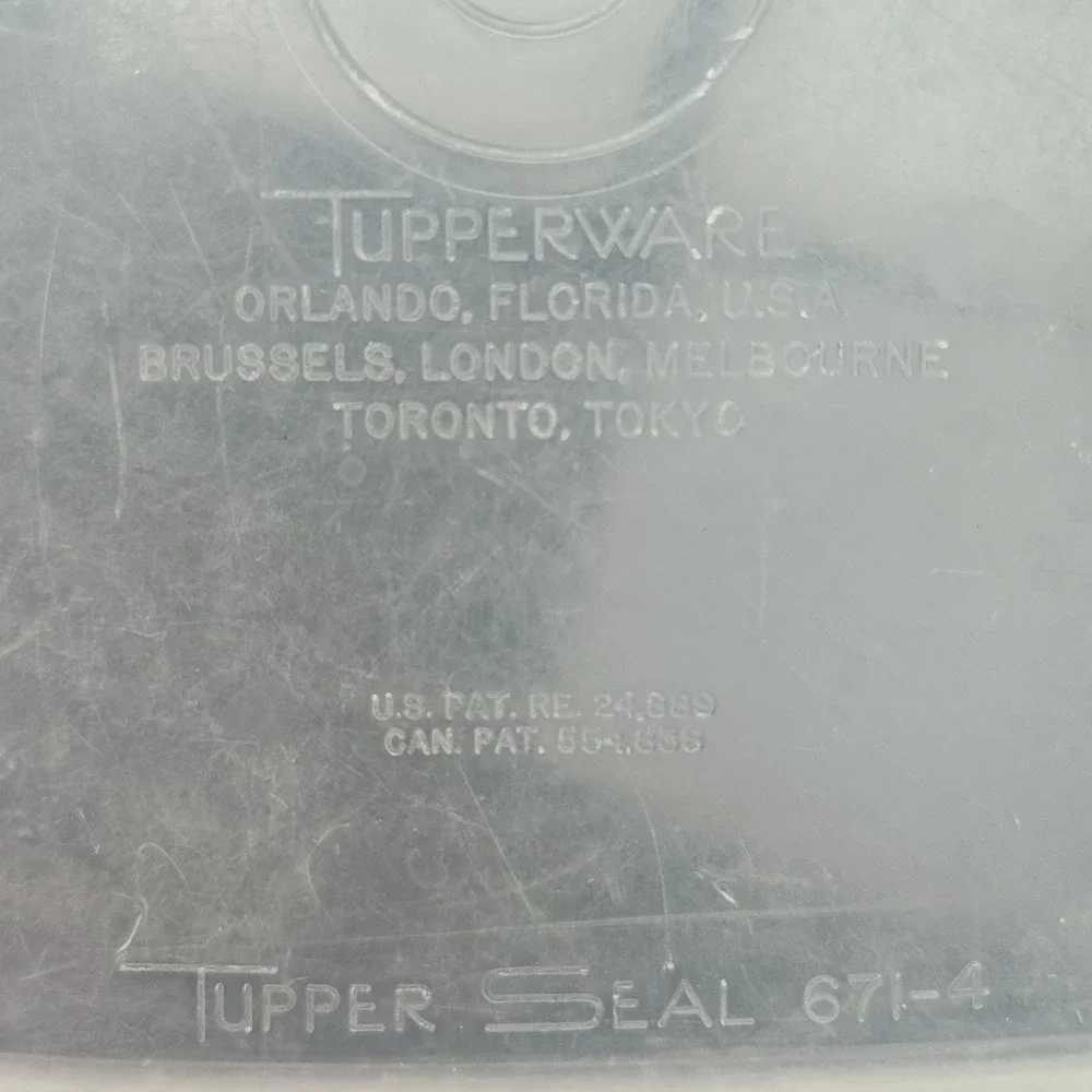 Set-2 TUPPERWARE Square Sandwich Keepers‎ 671-4 Parts Vintage SEE BB24.2GA1287.8